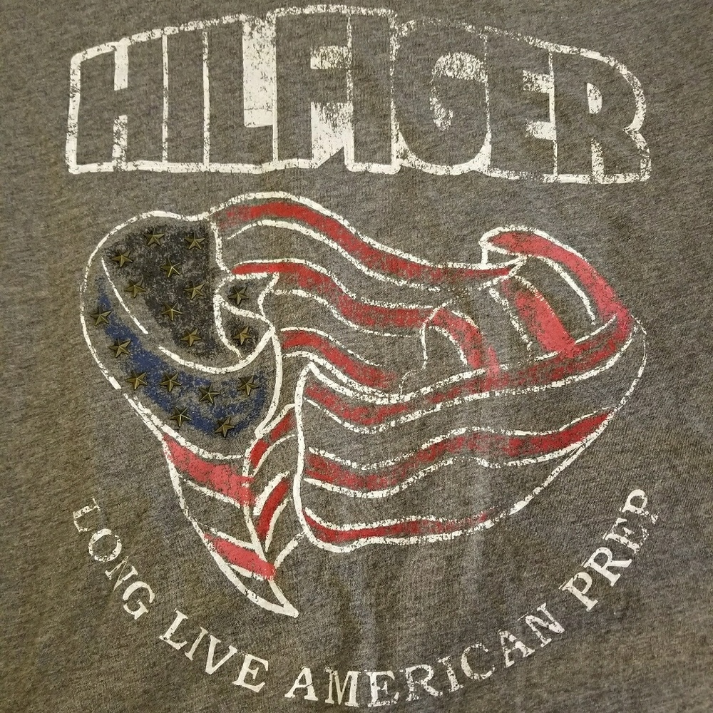 Tommy Hilfiger v-neck T-shirt with embelishments